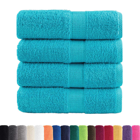 Vidaxx Premium Waschlappen Solund 4 Stück Türkis 30x30 cm 600 g m2