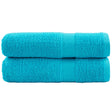 Vidaxl handdoeken solund 2 st 600 g m² 50x100 cm turquoise