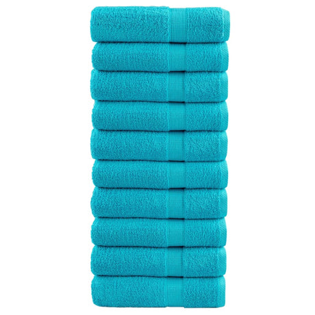 Vidaxx Badetücher Solund 10 Stück 600 g m² 70x140 cm türkis