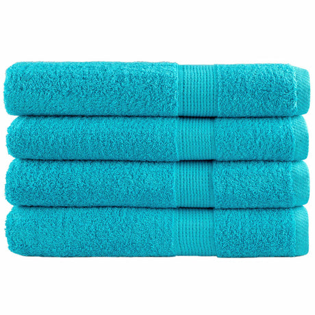 VidaXL Saunatücher Solund 4 Stk. 600 g m² 80x200 cm Türkis