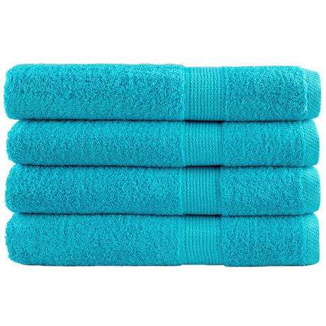 Vidaxx Handtücher Solund 4 Stück 600 g m² 100x200 cm türkis