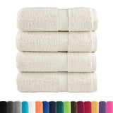 Vidaxx Premium Waschlappen Solund 4 Stück Creme 30x30 cm 600 g m2
