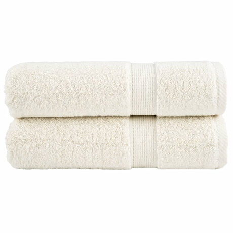 VidaXL Handtücher SOLUND 2 Stk. 600 g m² 50x100 cm creme