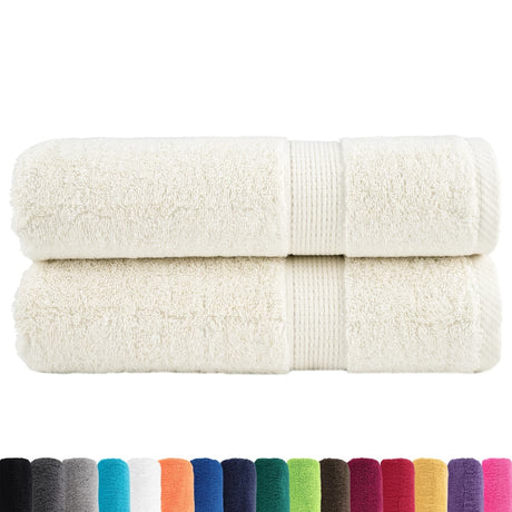 VidaXL Handtücher SOLUND 2 Stk. 600 g m² 50x100 cm creme