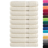 VidaXL Saunatücher Solund 10 St. 600 g m² 80x200 cm cremefarben