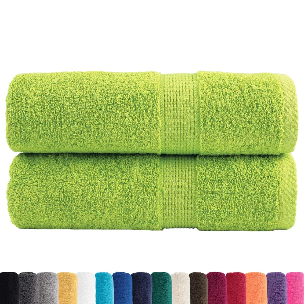 VidaXL Gästetücher SOLUND 2 Stk. 600 g m² 30x30 cm apfelgrün