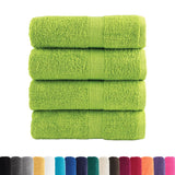 Vidaxx Premium Waschlappen Solund 4 Stück Apfelgrün 30x30 cm 600 g m²