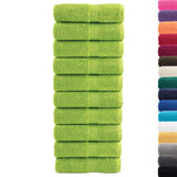 Vidaxx Premium Waschlappen Solund 10 Stück Apfelgrün 30x30 cm 600 g m²