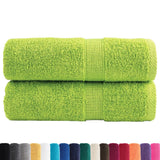 VidaXL Gästehandtücher Solund 2 St. 600 g m² 30x50 cm Apfelgrün