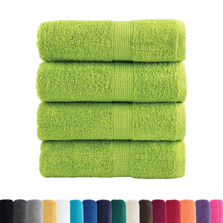 VidaXL Gästetücher SOLUND 4 Stk. 600 g m² 30x50 cm apfelgrün