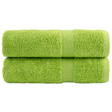 Vidaxl handdoeken solund 2 st 600 g m² 50x100 cm appelgroen