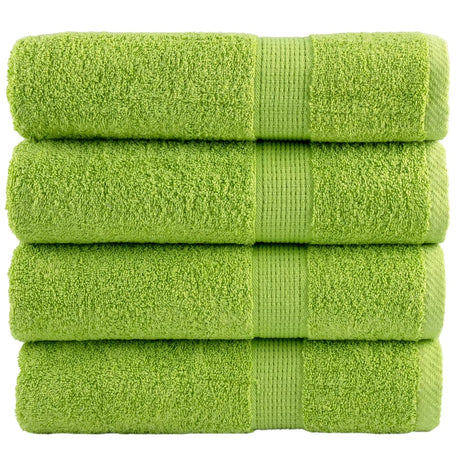 Vidaxx Badetücher Solund 4 St. 600 g m² 70x140 cm apfelgrün