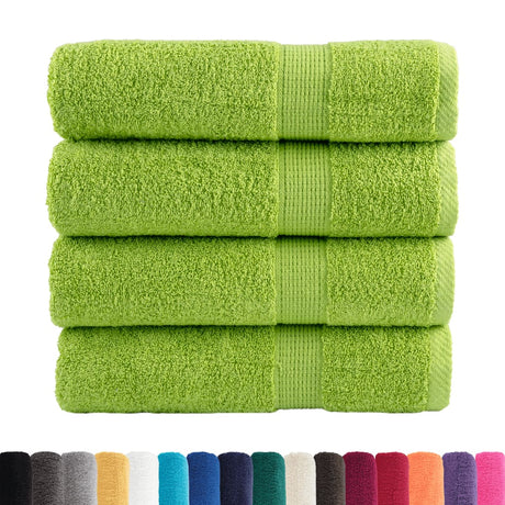 Vidaxx Badetücher Solund 4 St. 600 g m² 70x140 cm apfelgrün