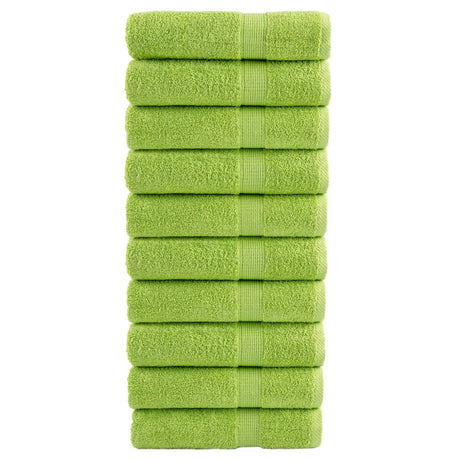 VidaXL Badetücher Solund 10 Stück 600 g m² 70x140 cm Apfelgrün