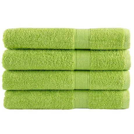 VidaXL Saunatücher Solund 4 Stk. 600 g m² 80x200 cm Apfelgrün