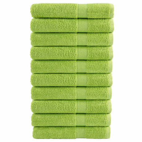 VidaXL Saunatücher Solund 10 St. 600 g m² 80x200 cm Apfelgrün