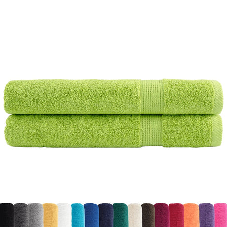 Vidaxx Handtücher Solund 2 Stück 600 g m² 100x200 cm apfelgrün