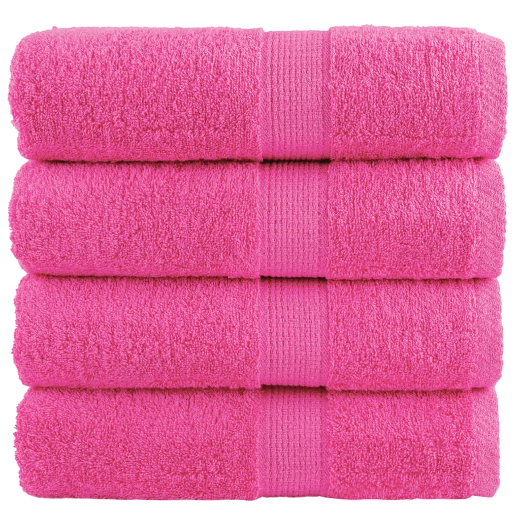 VidaXL Gästetücher SOLUND 4 Stk. 600 g m² 30x30 cm rosa