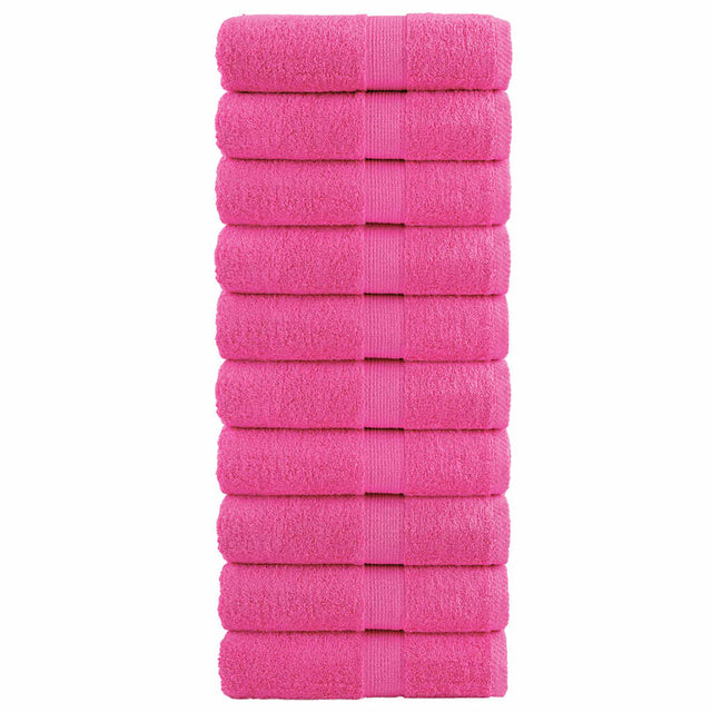 Vidaxx Premium Waschlappen Solund 10 Stück rosa 30x30 cm 600 g m²