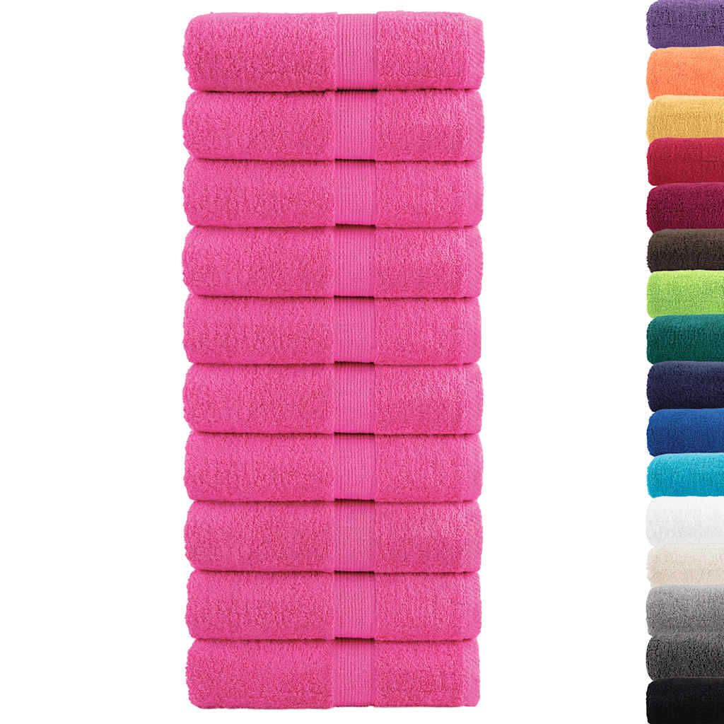 Vidaxx Premium Waschlappen Solund 10 Stück rosa 30x30 cm 600 g m²