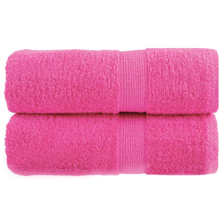 VidaXL Gästehandtücher Solund 2 Stk. 600 g m² 30x50 cm rosa