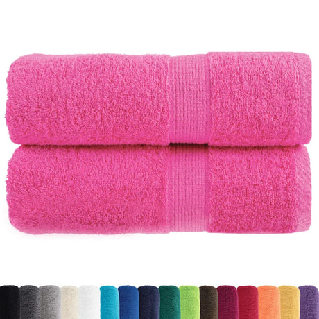 VidaXL Gästehandtücher Solund 2 Stk. 600 g m² 30x50 cm rosa