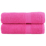 VidaXL Badetücher Solund 2 Stk. 600 g m² 70x140 cm rosa