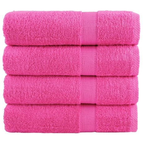 VidaXL Badetücher Solund 4 Stück 600 g m² 70x140 cm rosa