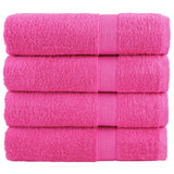 VidaXL Badetücher Solund 4 Stück 600 g m² 70x140 cm rosa