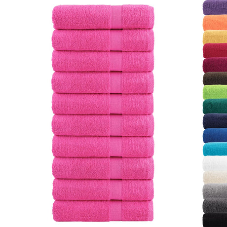 VidaXL Badetücher Solund 10 Stück 600 g m² 70x140 cm rosa