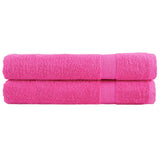 VidaXL Saunatücher Solund 2 Stk. 600 g m² 80x200 cm rosa