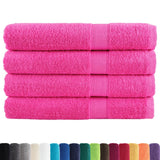 VidaXL Saunatücher Solund 4 Stk. 600 g m² 80x200 cm rosa