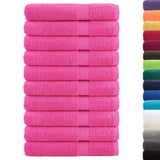VidaXL Saunatücher Solund 10 Stk. 600 g m² 80x200 cm rosa