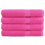 Vidaxx Handtücher Solund 4 Stück 600 g m² 100x200 cm rosa