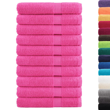 Vidaxx Handtücher Solund 10 Stück 600 g m² 100x200 cm rosa