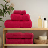 Vidaxx 8-teiliges Handtuchset solide 600 g m² rot