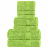 Vidaxx 8-teiliges Handtuchset solide 600 g m² apfelgrün