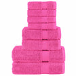 Vidaxx 8-teiliges Handtuchset solide 600 g m² rosa