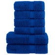 VidaXL 6-teiliges Handtuchset solide 600 g m² blau