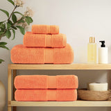 VidaXL 6-teiliges Handtuchset solide 600 g m² Orange