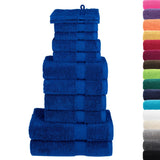 VidaXL 12-teiliges Handtuchset SOLUND 600 g m² blau