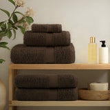 VidaXL 12-teiliges Handtuchset SOLUND 600 g m² braun