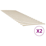 Vidaxl bedlattenvervanging met 34 latten 2 stuks 70x200 cm