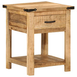 Vidaxl nachtkastje 40x40x50 cm massief mangohout