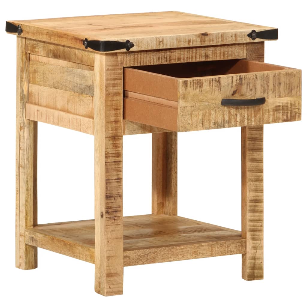 Vidaxl nachtkastje 40x40x50 cm massief mangohout