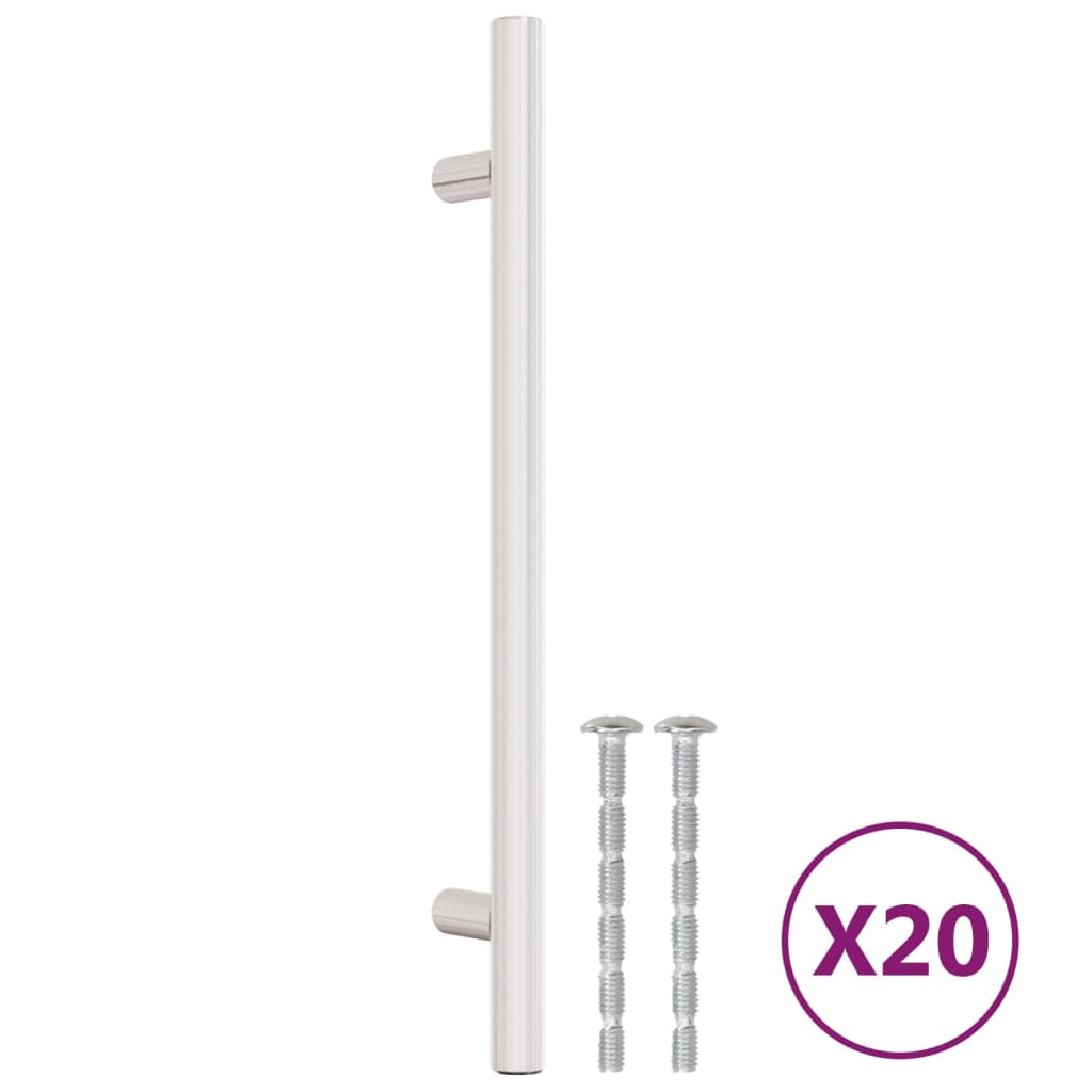 VidaXL Griffe 20 Stück 160 mm Edelstahl silberfarben