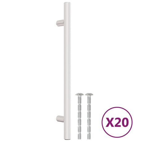 VidaXL Griffe 20 Stück 160 mm Edelstahl silberfarben