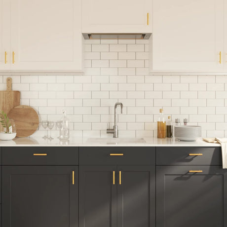 VidaXL Griffe 20 Stück 64 mm Edelstahl goldfarben