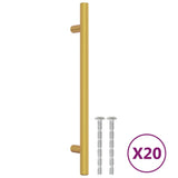 VidaXL Griffe 20 Stück 160 mm Edelstahl goldfarben
