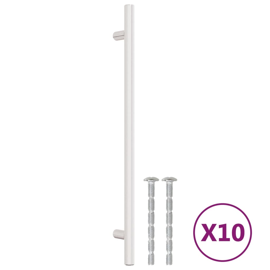 Vidaxx Griffe 10 Stück 224 mm Edelstahl silberfarben